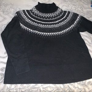 Vineyard Vines Nordic Fair Isle Cashmere Mockneck Sweater VGUC